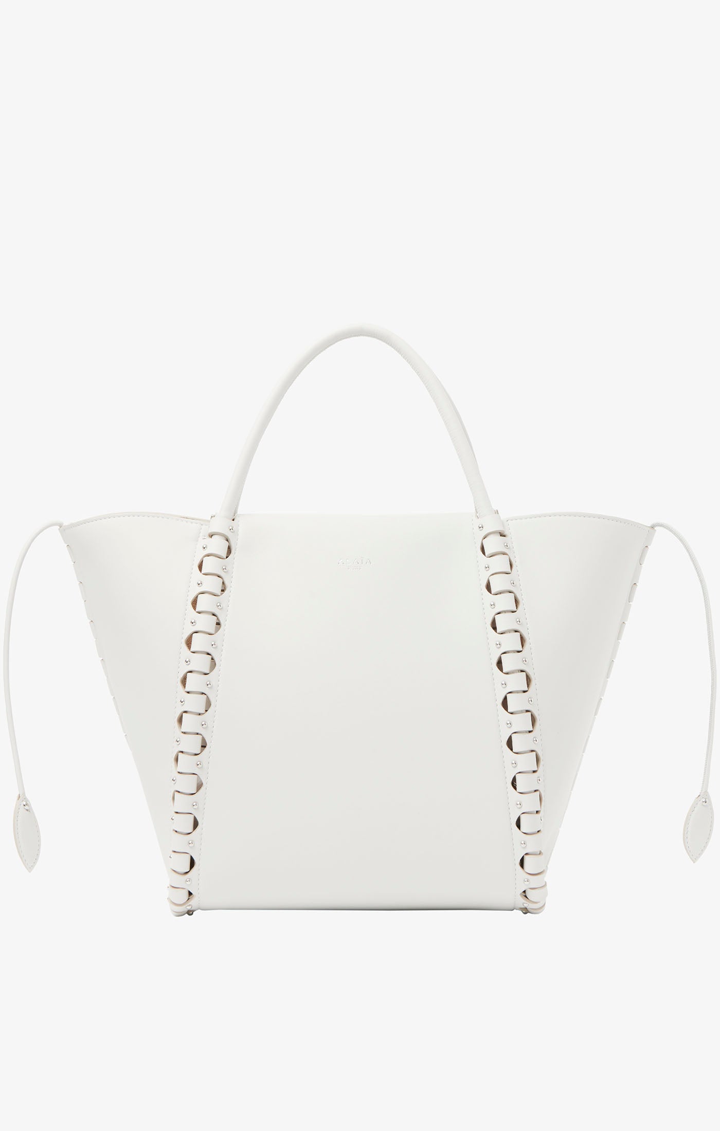 Leather shoulder bag Le Hige - Optic White