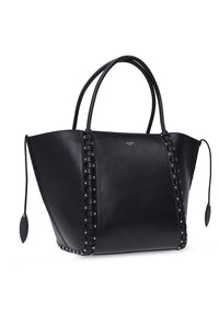 Sac porté épaule Le Hige en cuir - Noir