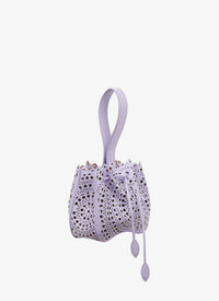 Sac porté en main Rose Marie en cuir - Parme Clair