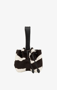 Bag Rose Marie 16 in Leather - White & Black