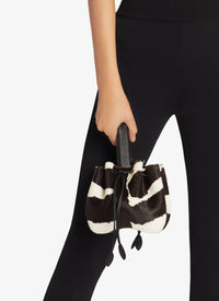 Bag Rose Marie 16 in Leather - White & Black