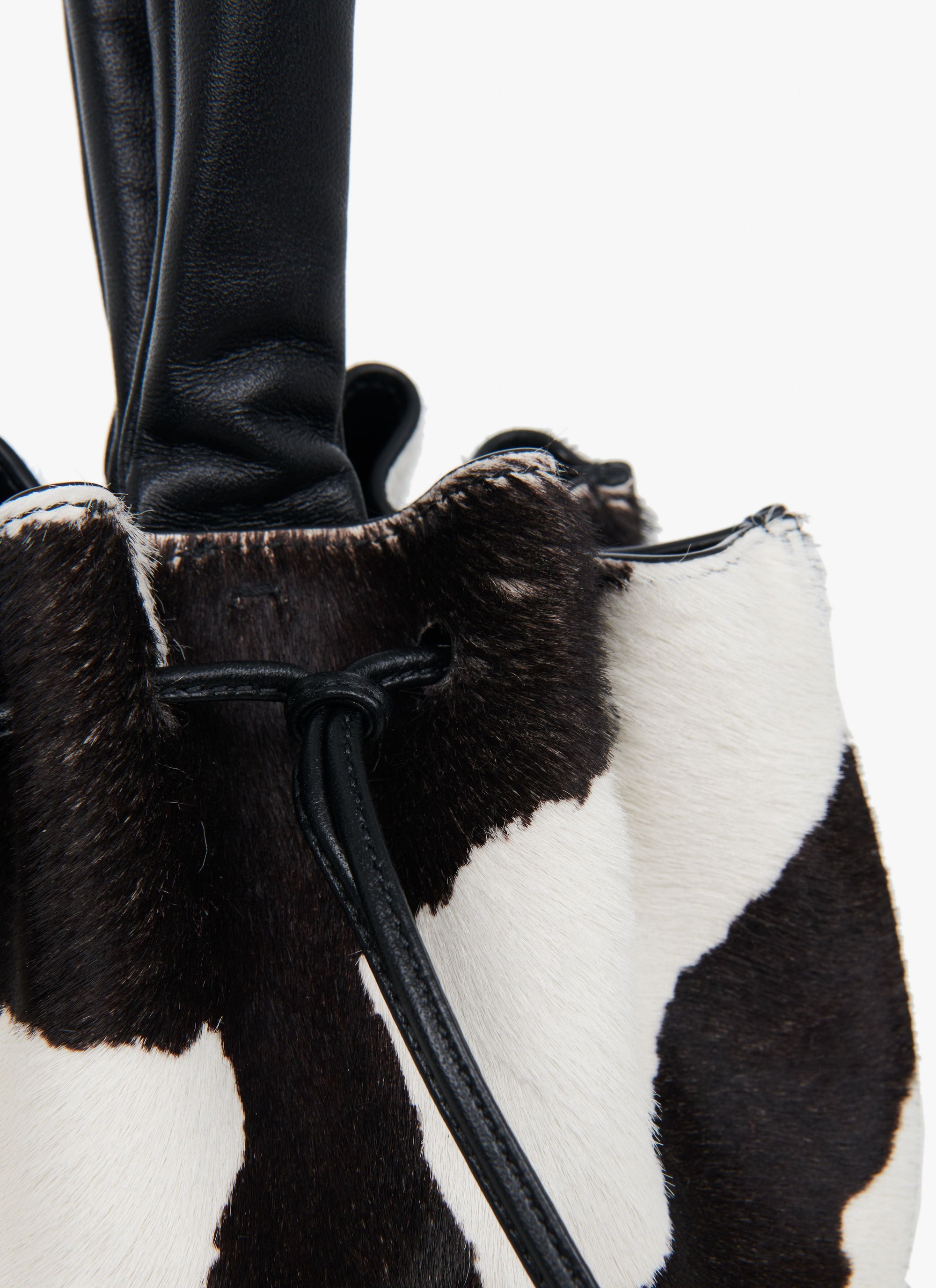 Bag Rose Marie 16 in Leather - White & Black