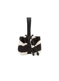 Bag Rose Marie 16 in Leather - White & Black