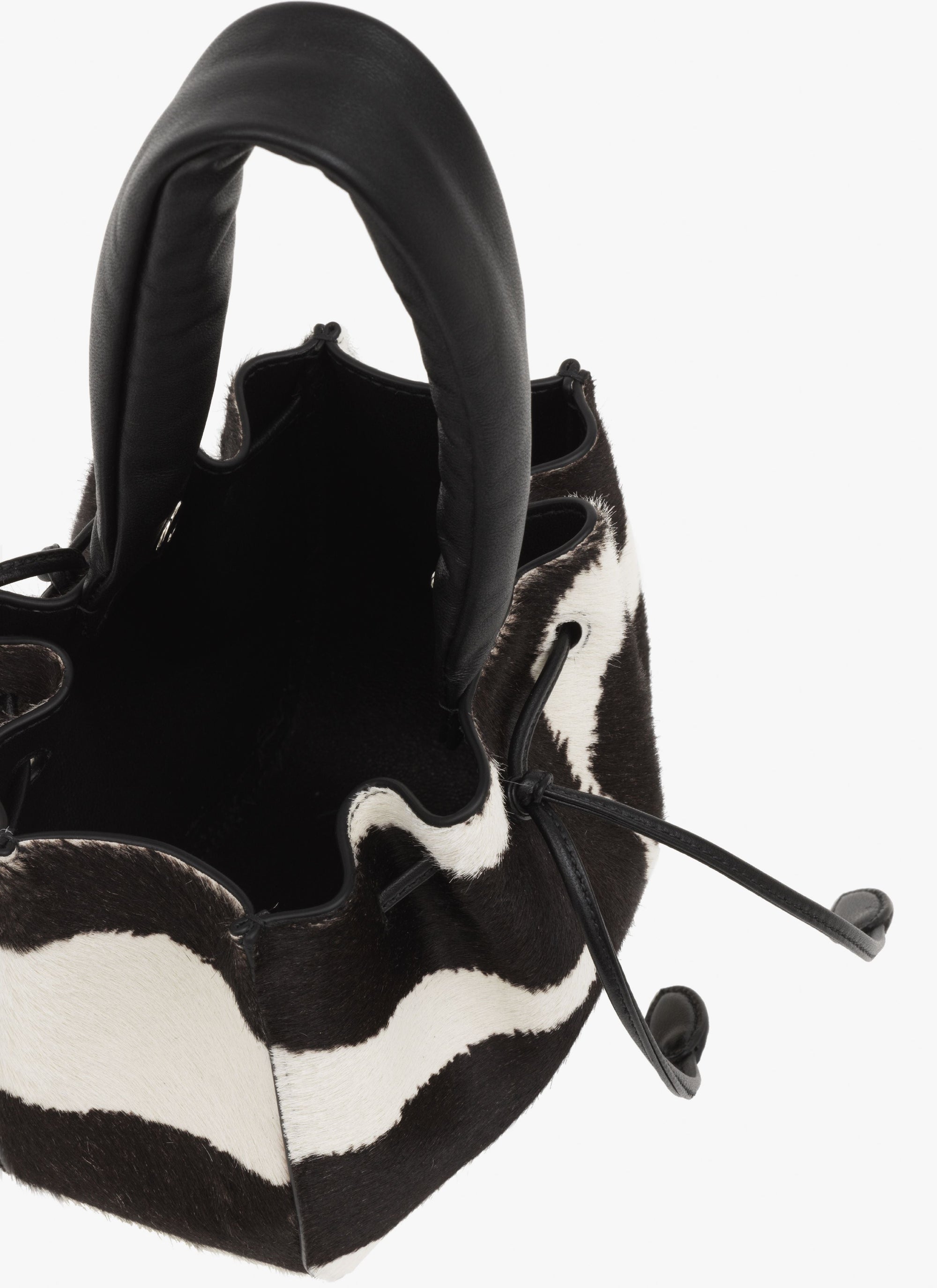 Bag Rose Marie 16 in Leather - White & Black