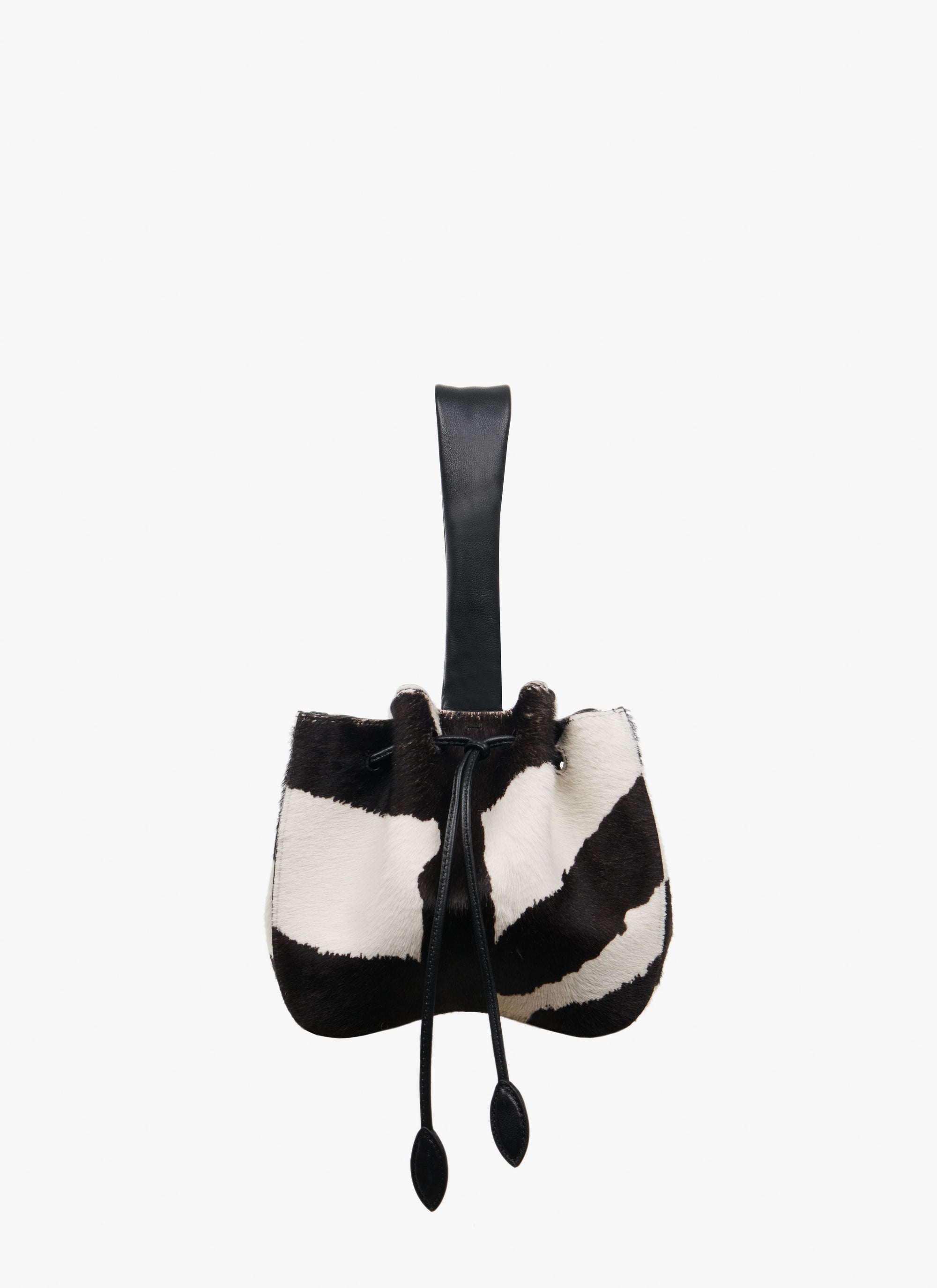 Bag Rose Marie 16 in Leather - White & Black