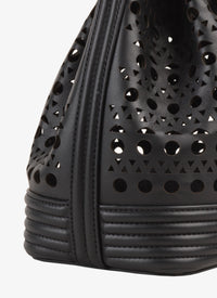 Le Sceau bag in smooth leather - Black
