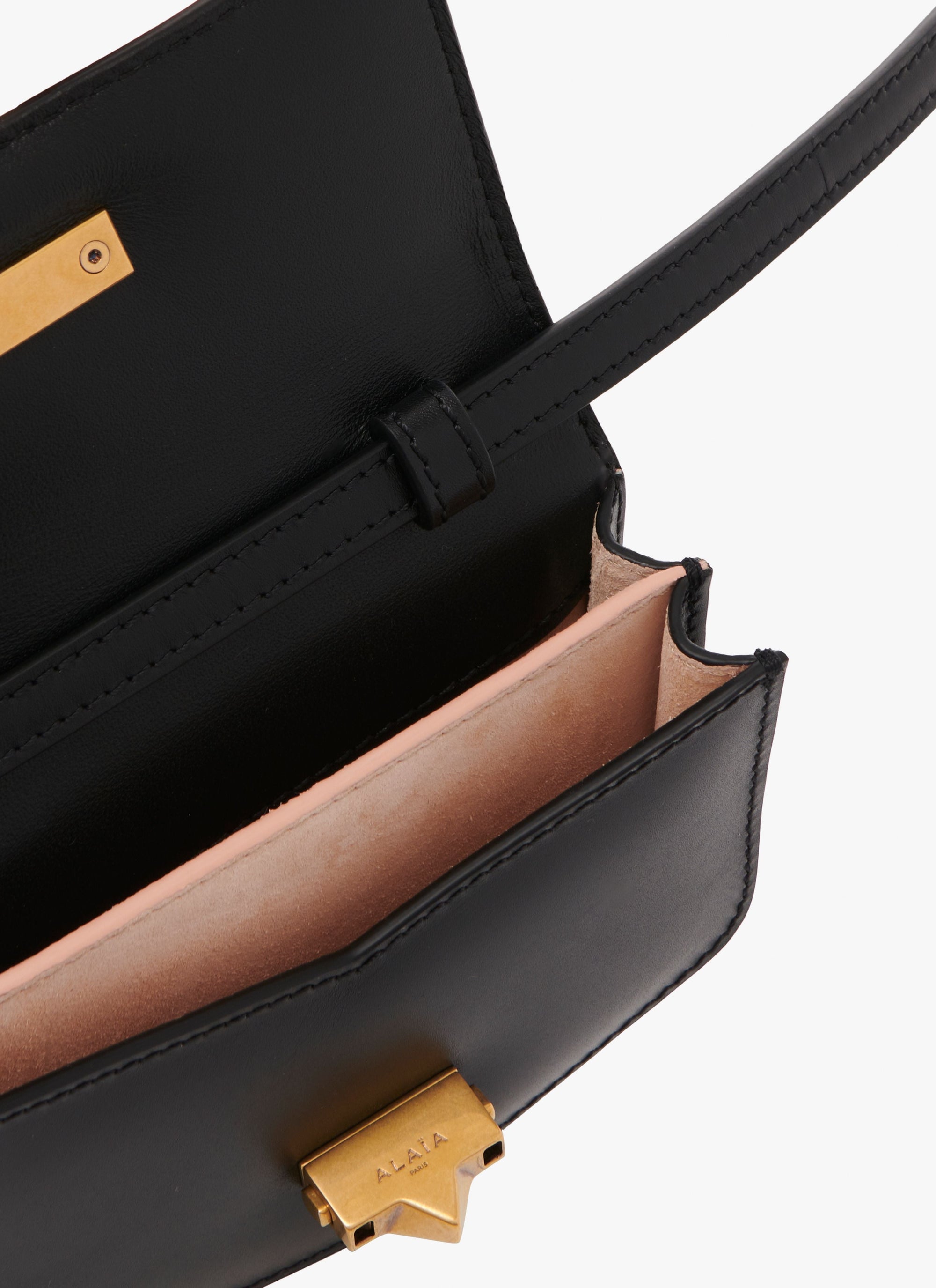Mini sac Le Papa en cuir - Noir