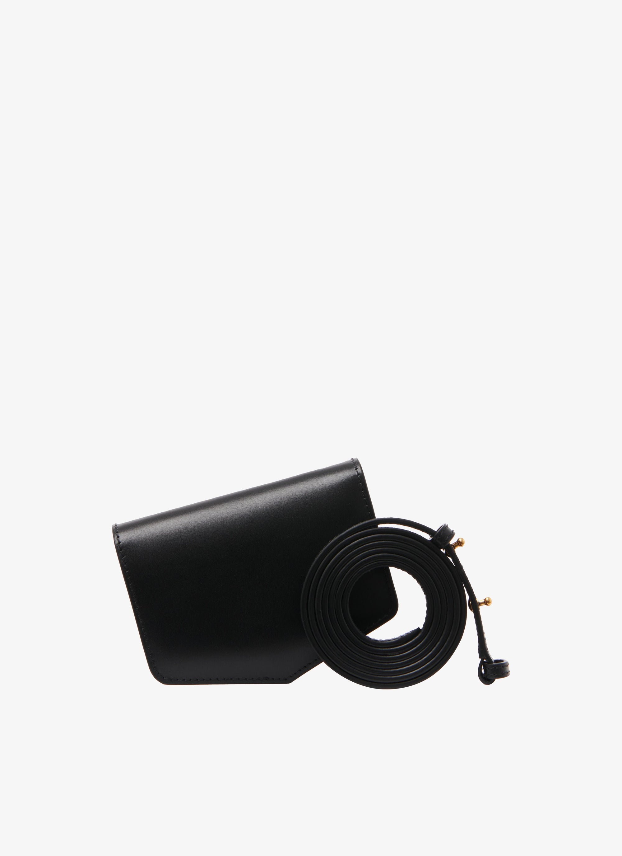 Mini sac Le Papa en cuir - Noir