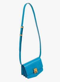 Le Papa Small Leather Bag - Lagoon Blue