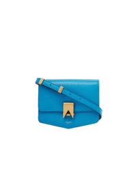 Le Papa Small Leather Bag - Lagoon Blue