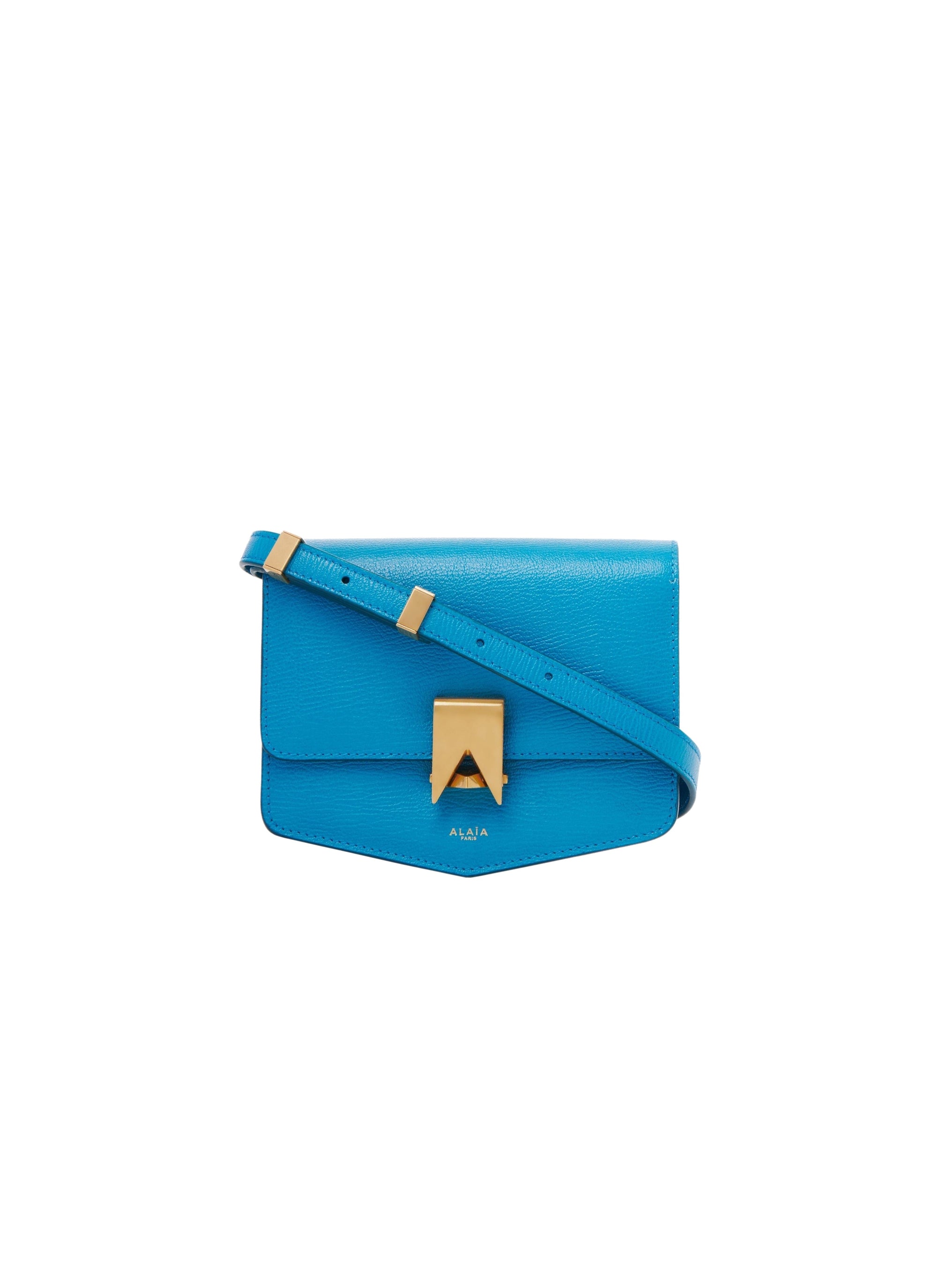 Le Papa Small Leather Bag - Lagoon Blue