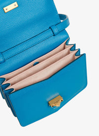 Le Papa Small Leather Bag - Lagoon Blue