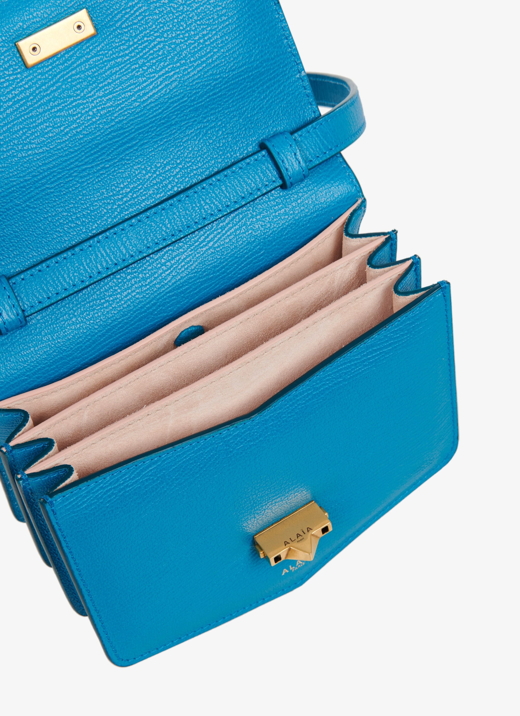 Le Papa Small Leather Bag - Lagoon Blue