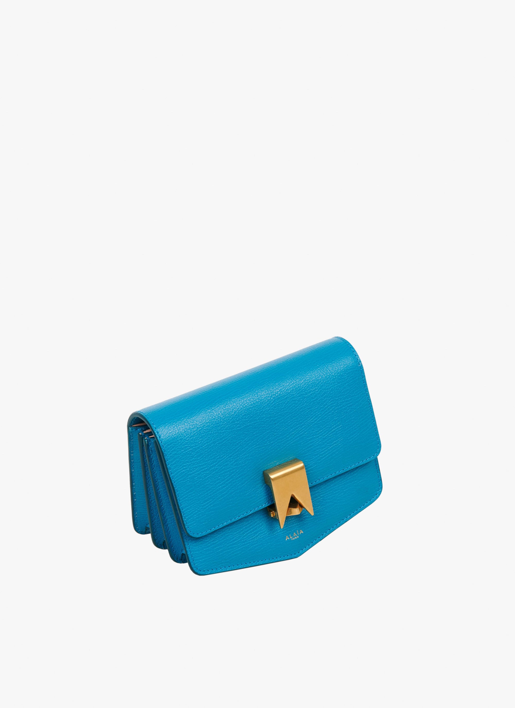 Le Papa Small Leather Bag - Lagoon Blue