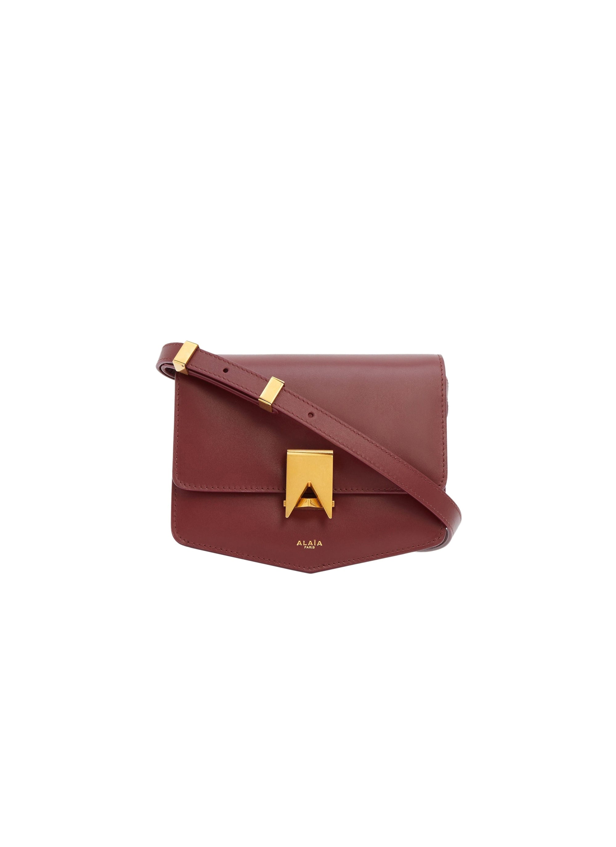 Le Papa Small Leather Bag - Garnet Red