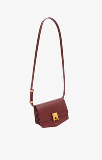 Le Papa Small Leather Bag - Garnet Red
