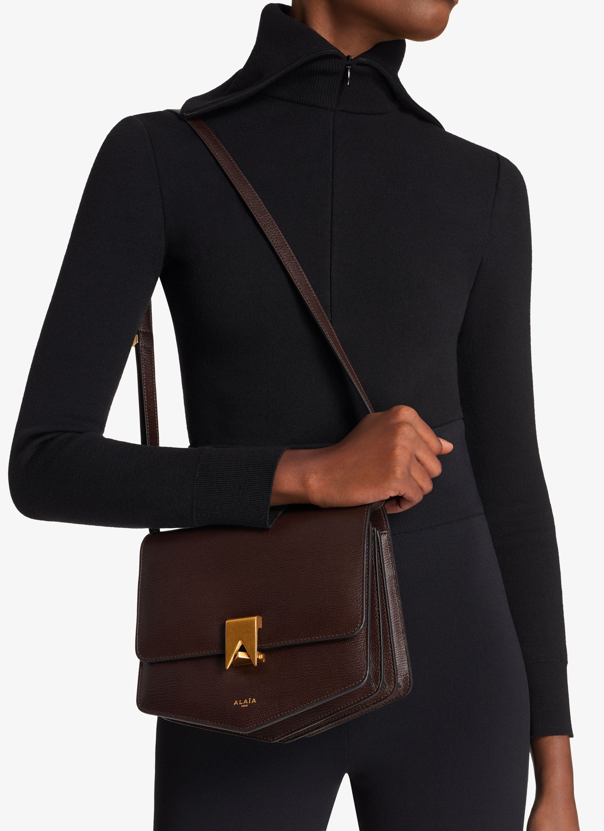 Sac Le Papa en cuir - Brun foncé