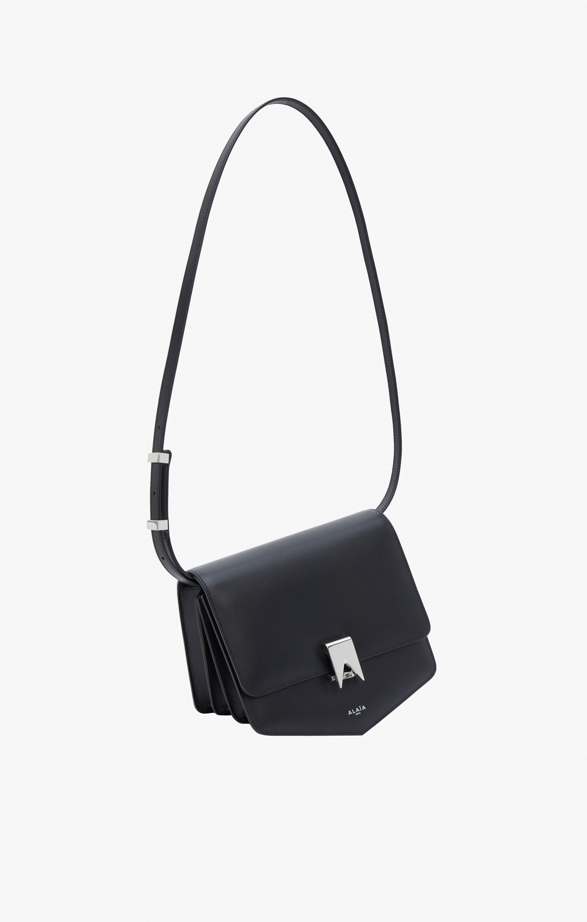 Sac Le Papa en cuir - Noir & Argent