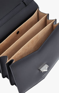 Sac Le Papa en cuir - Noir & Argent