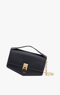 Sac porté épaule Le Papa en cuir - Noir