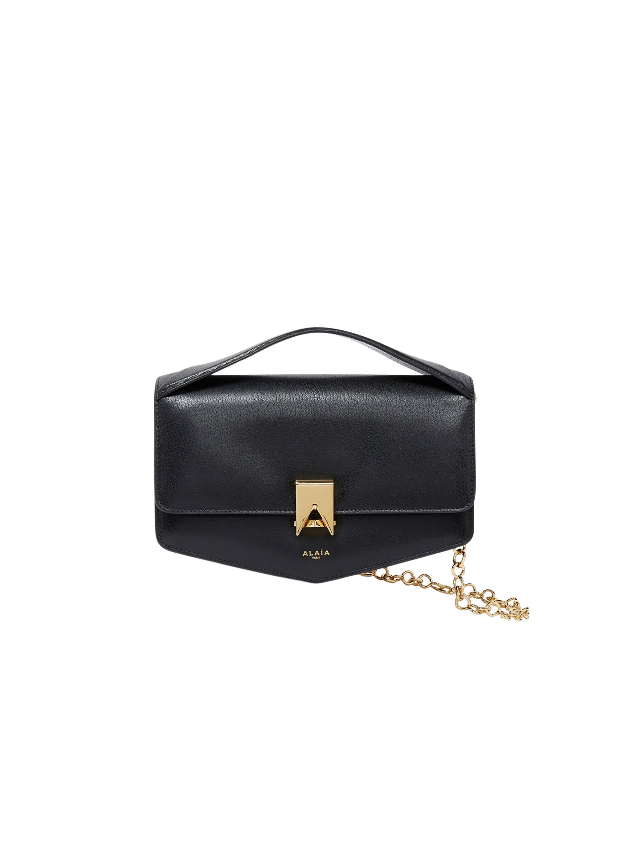 Sac porté épaule Le Papa en cuir - Noir