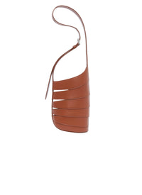 Sac Babel en cuir lisse brillant - Cognac