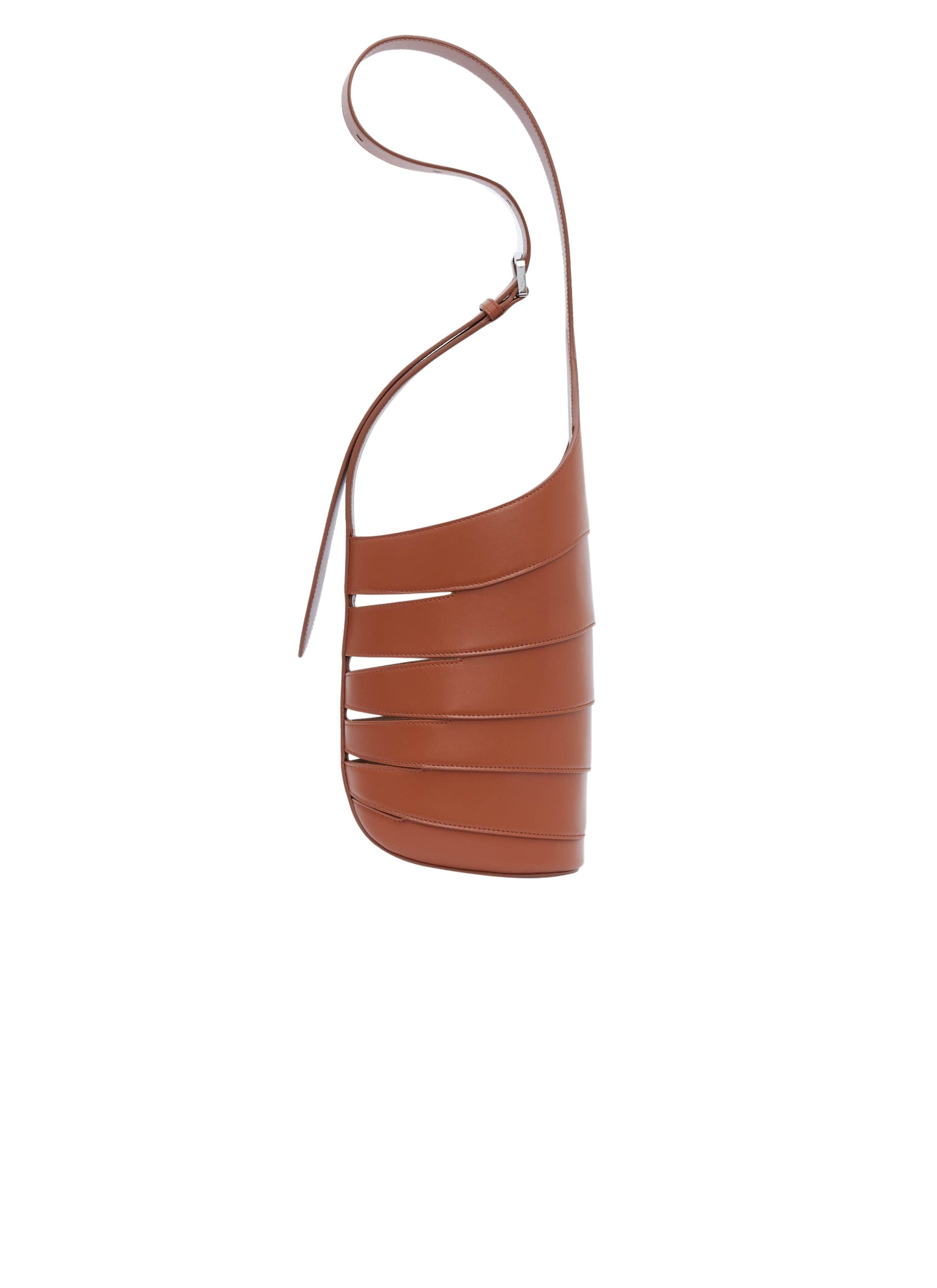 Sac Babel en cuir lisse brillant - Cognac