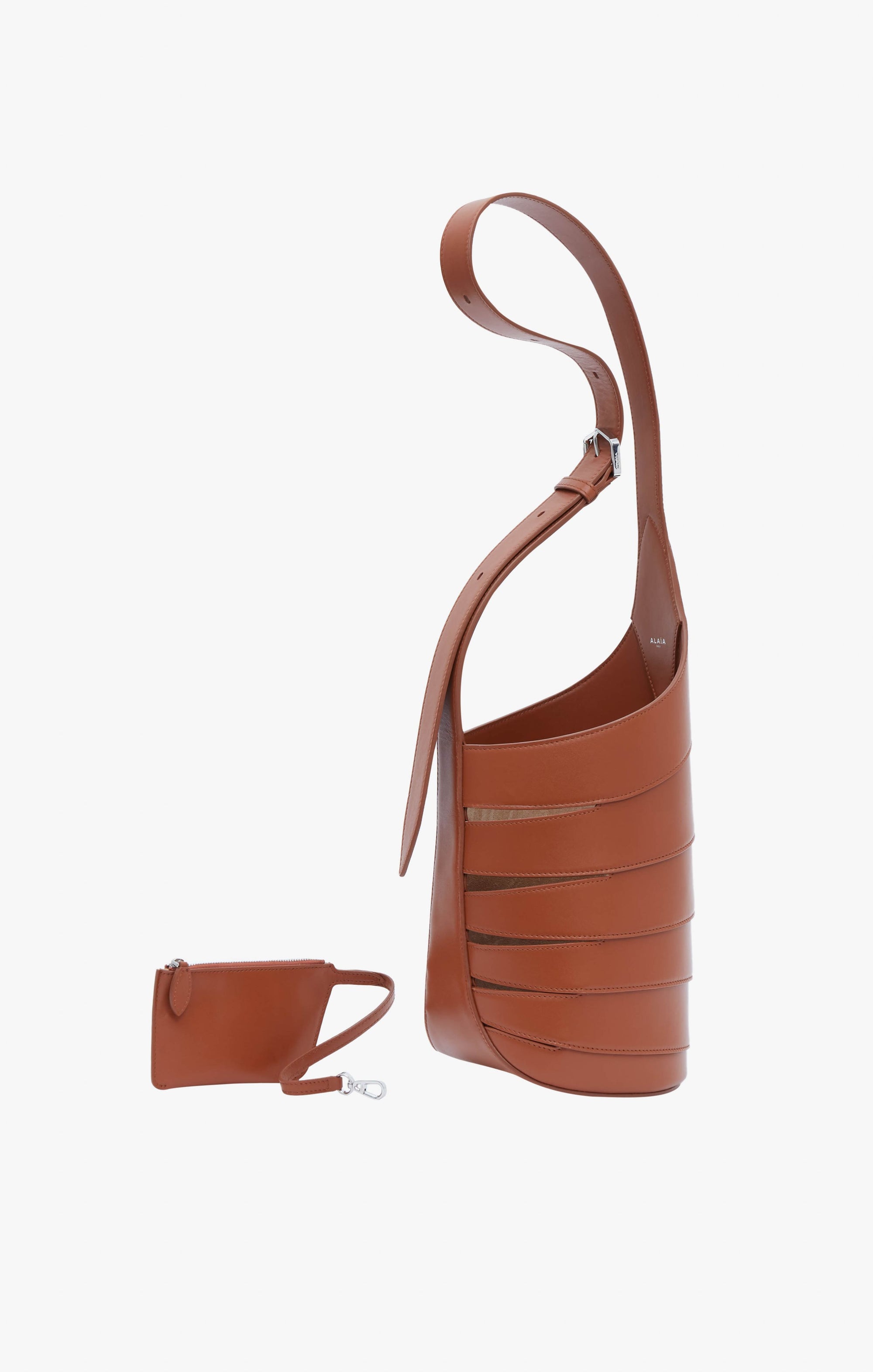 Sac Babel en cuir lisse brillant - Cognac
