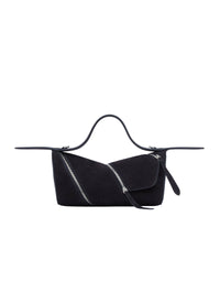 Sac Le Zip en cuir grainé - Noir
