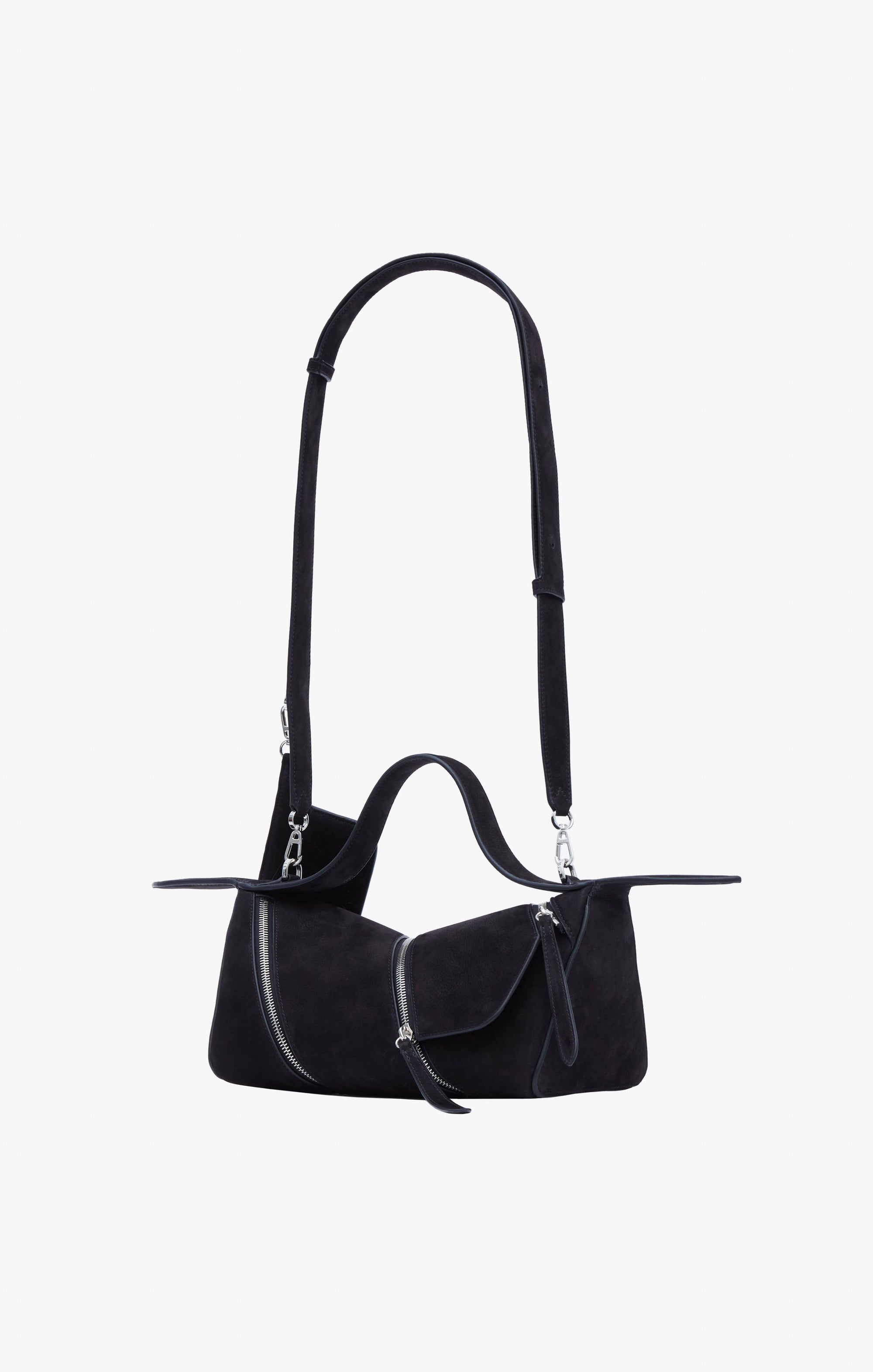 Sac Le Zip en cuir grainé - Noir