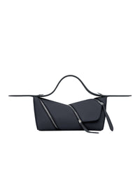 Sac Le Zip en cuir grainé - Noir