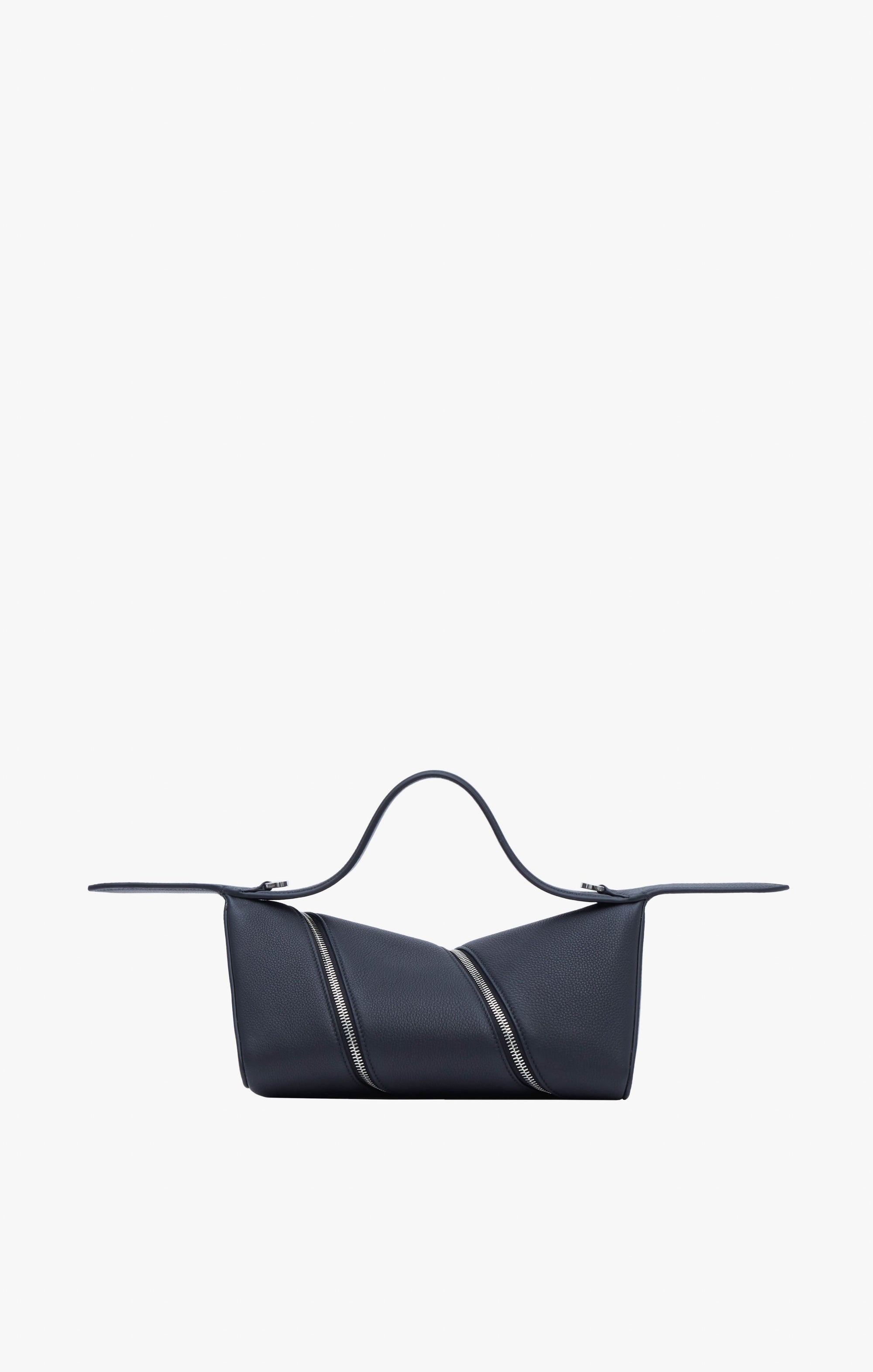 Sac Le Zip en cuir grainé - Noir