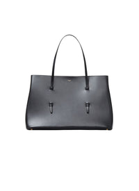 Mina 50 Leather Tote Bag - Black
