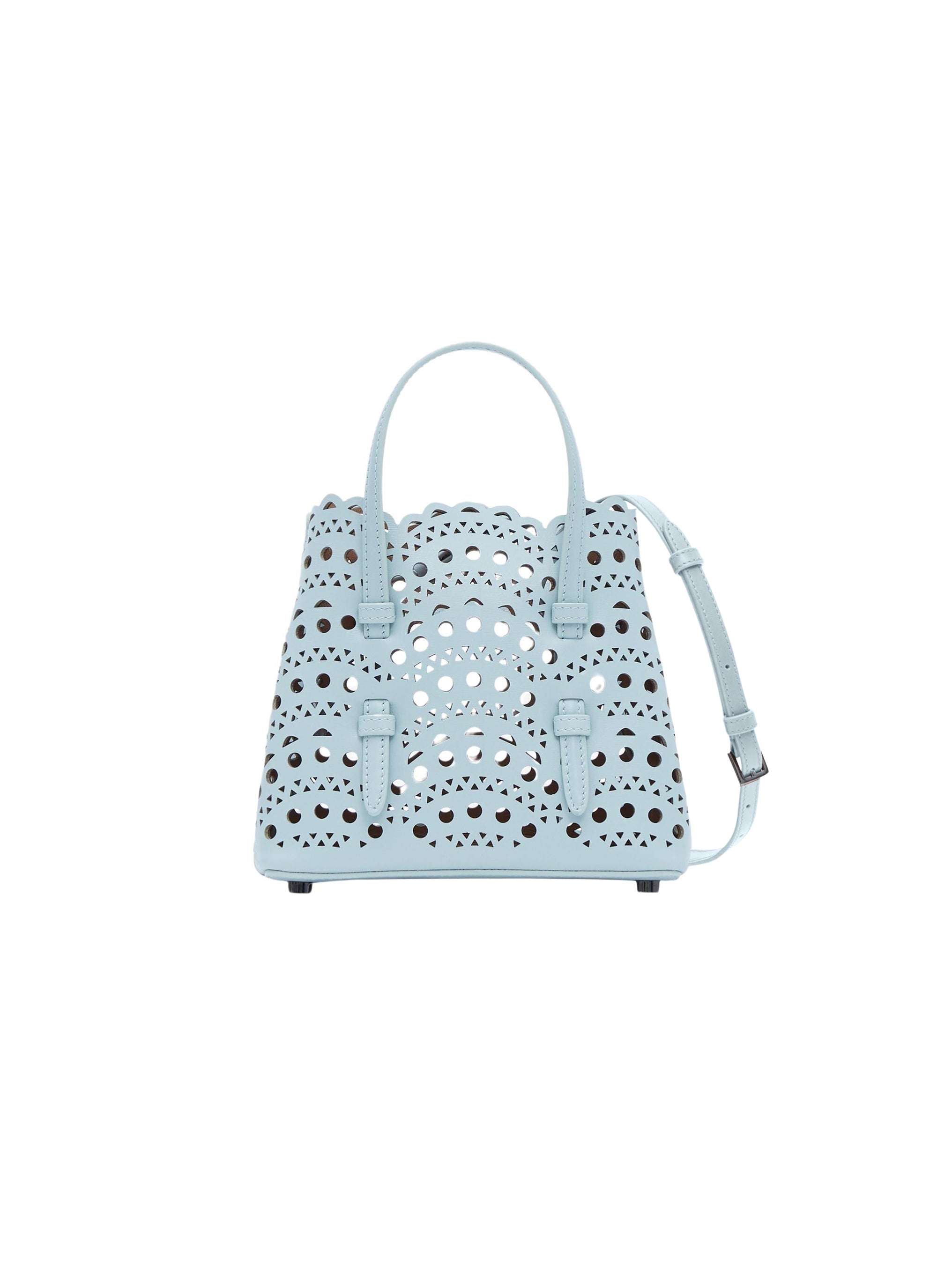 Sac Mina 16 en cuir - Gris Vert