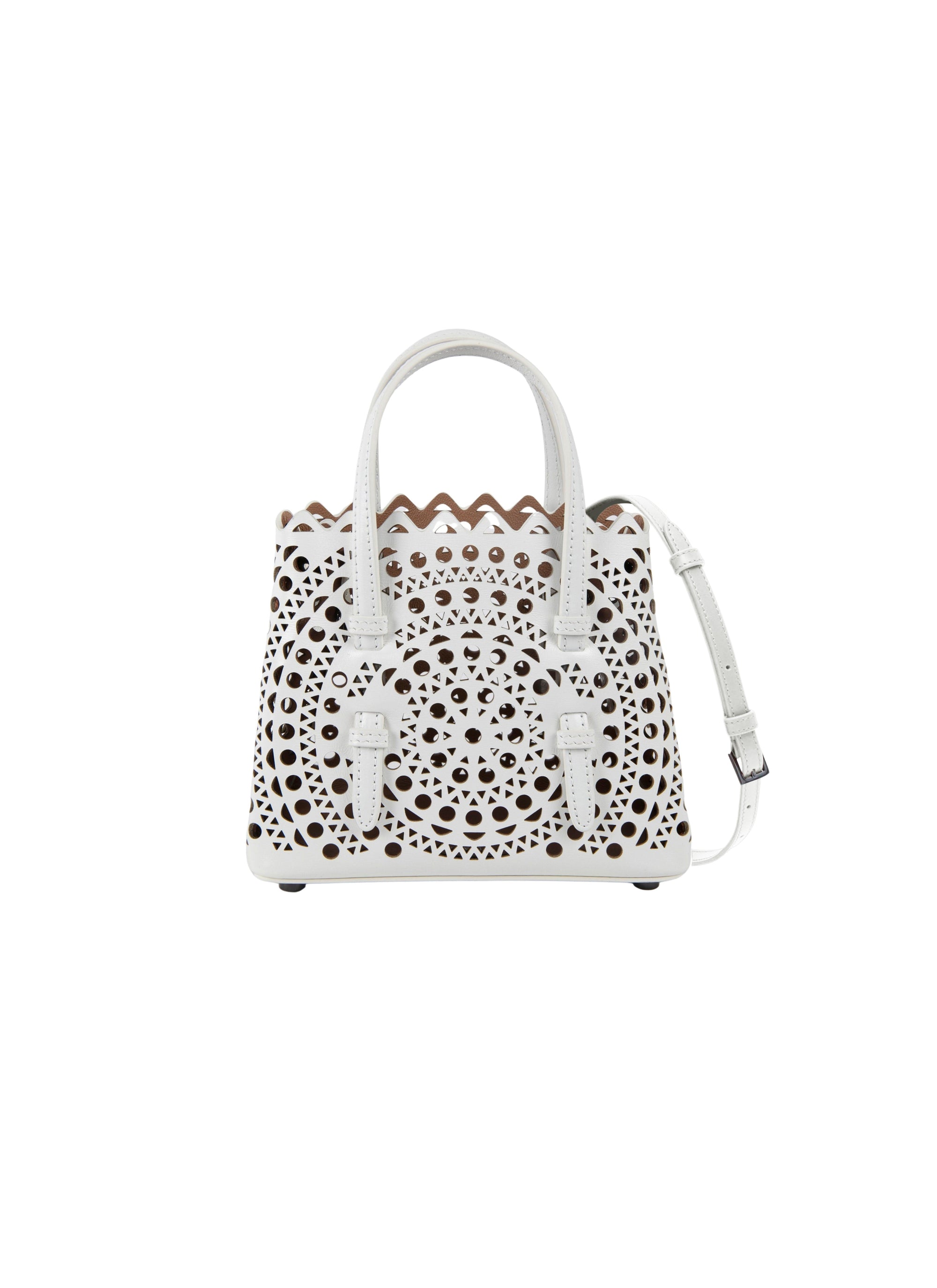 Mini sac Mina en cuir - Blanc Optique