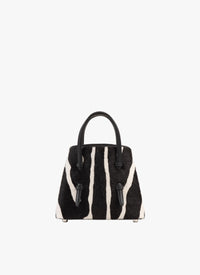 Mini Leather Mina Bag 16 - White & Black