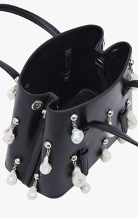 Sac Mina 16 en cuir - Noir
