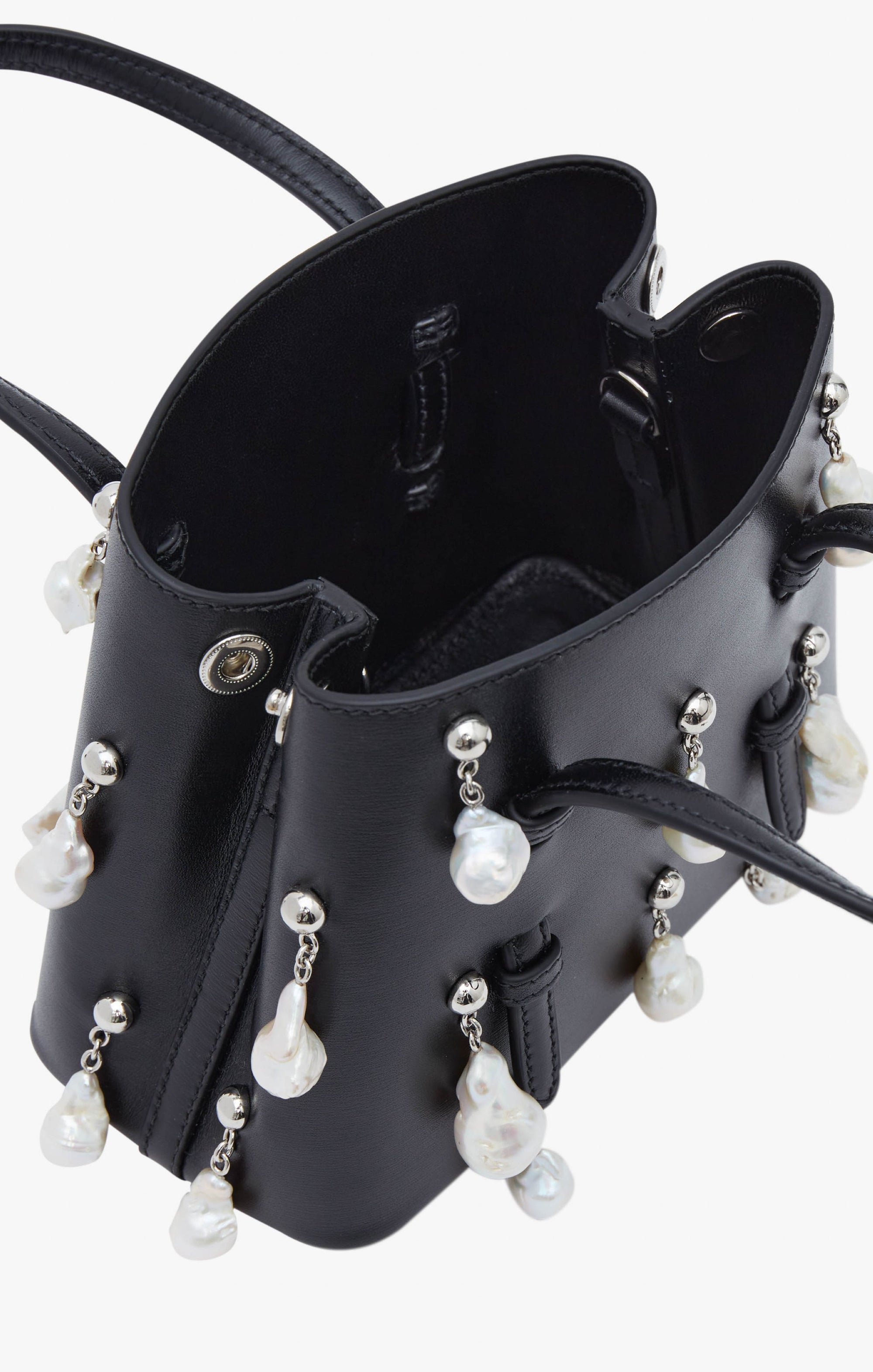 Sac Mina 16 en cuir - Noir