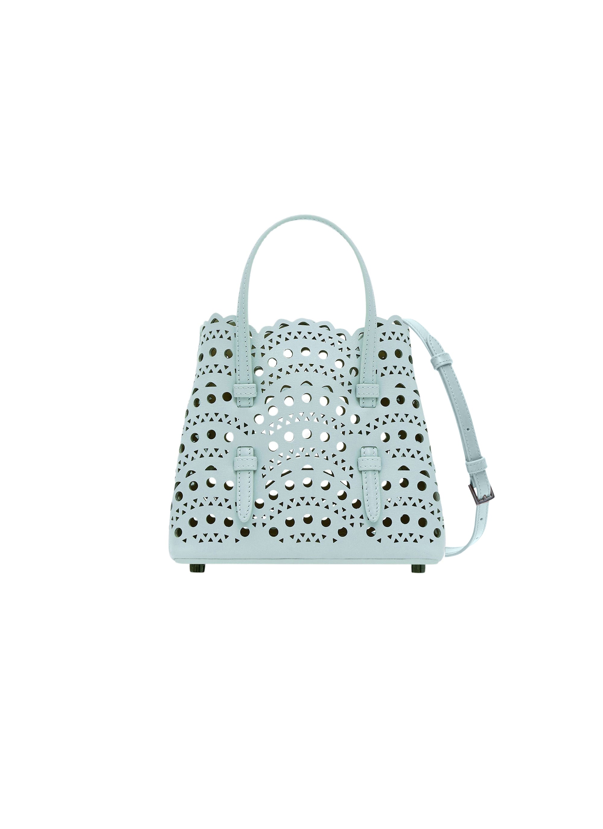 Mina 20 leather bag - Grey Green