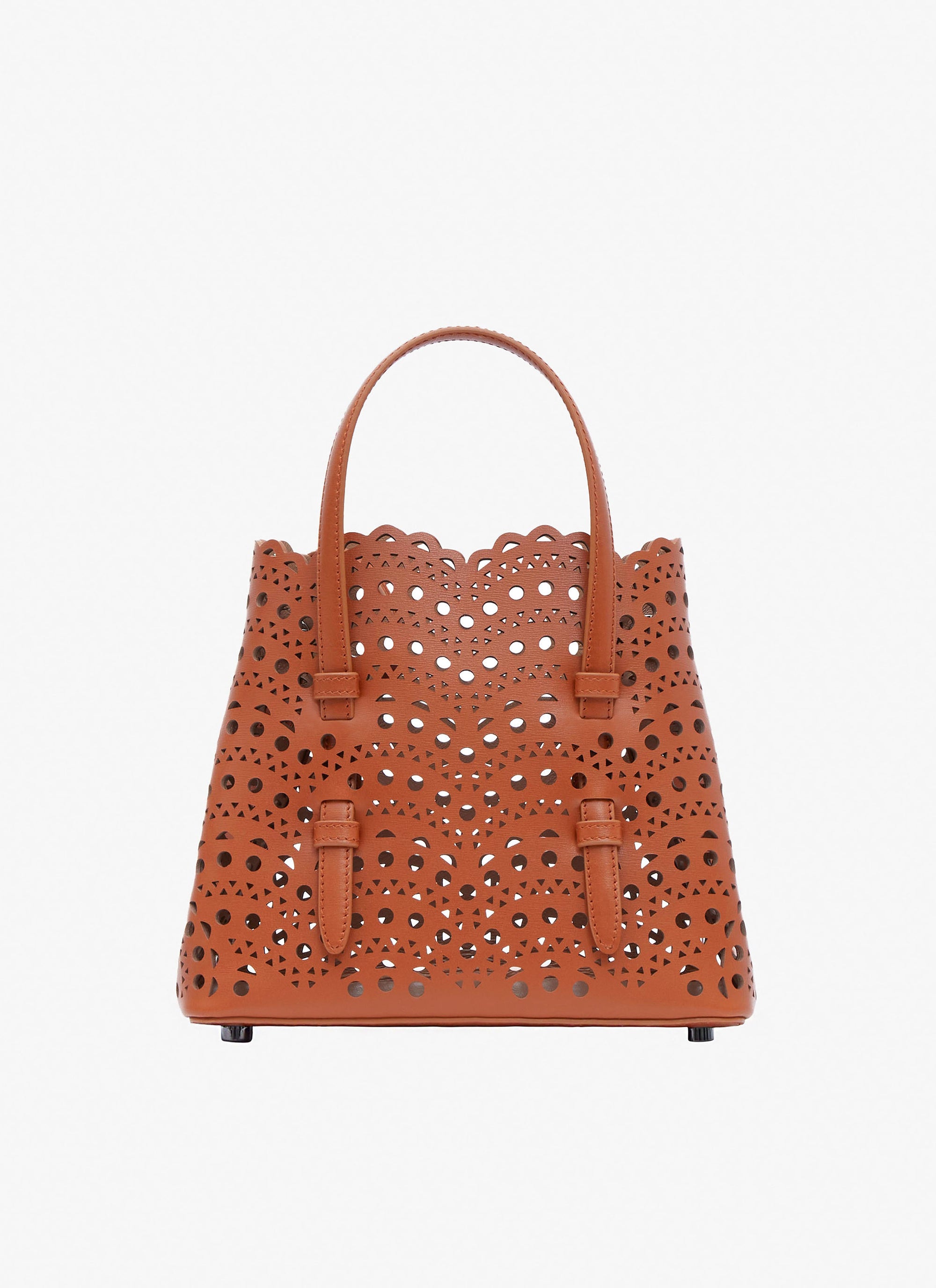 Mina 25 leather bag - Cognac