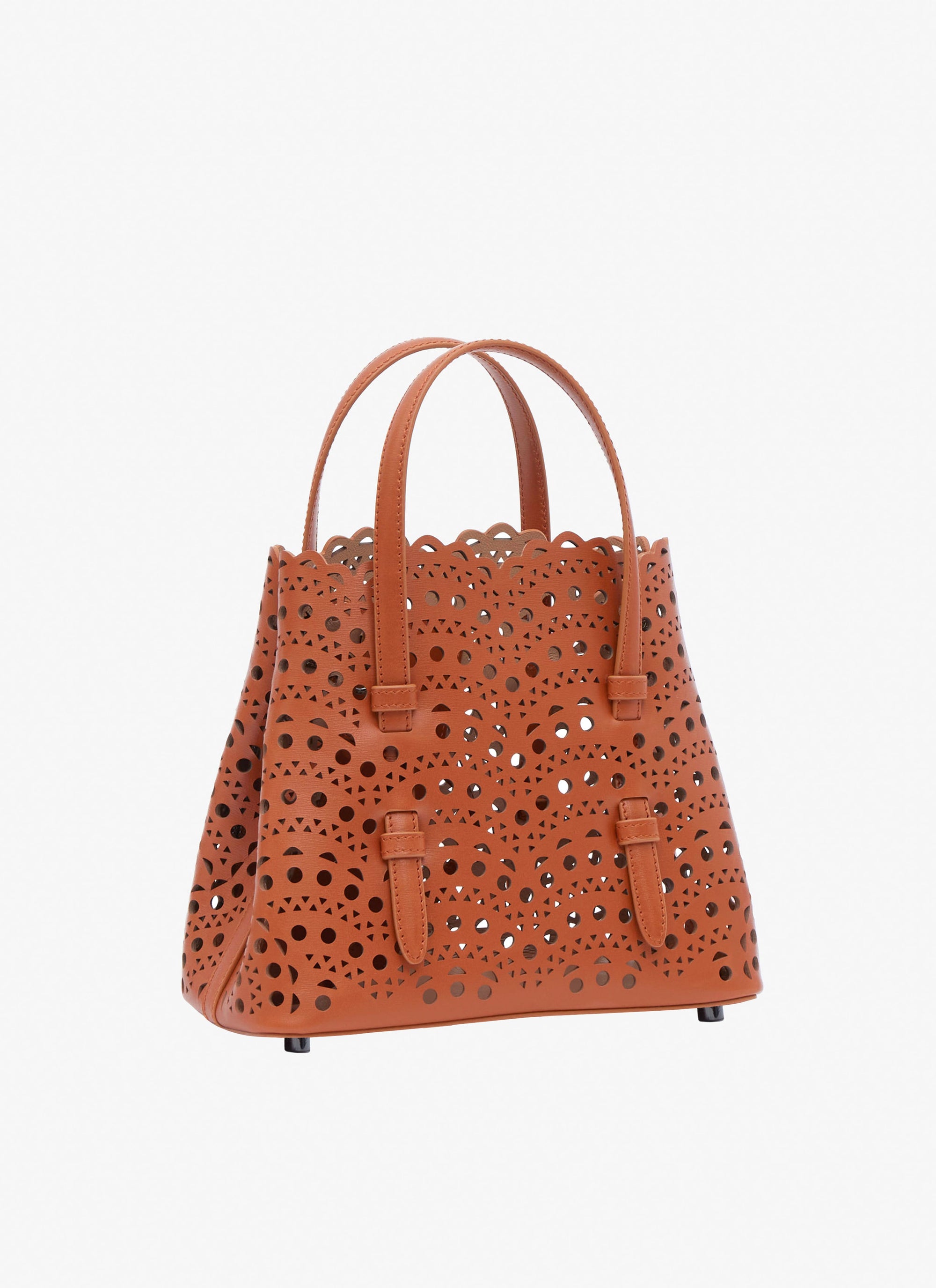 Mina 25 leather bag - Cognac