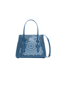 Mina 25 Leather Tote Bag - Slate Blue