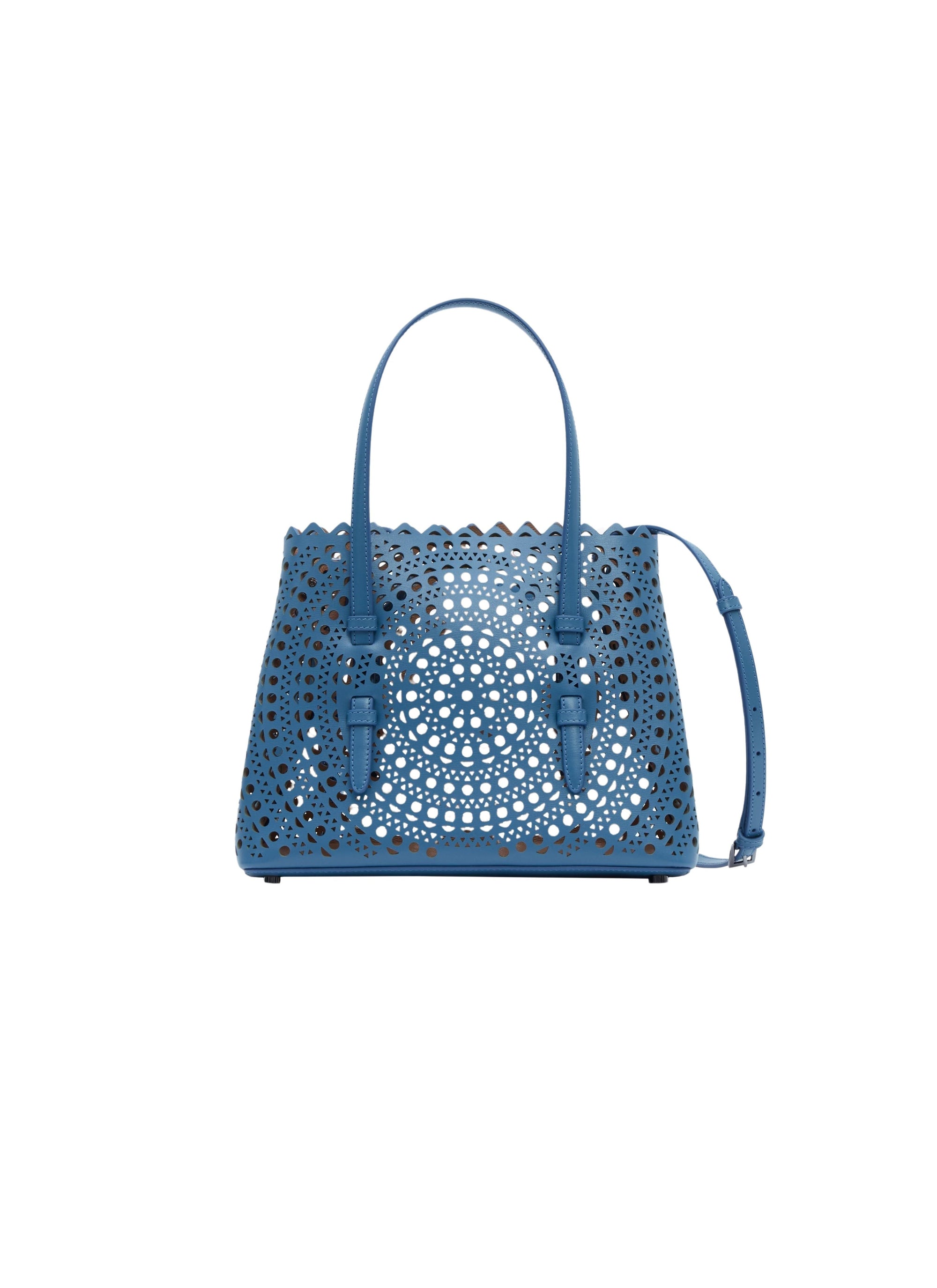 Mina 25 Leather Tote Bag - Slate Blue