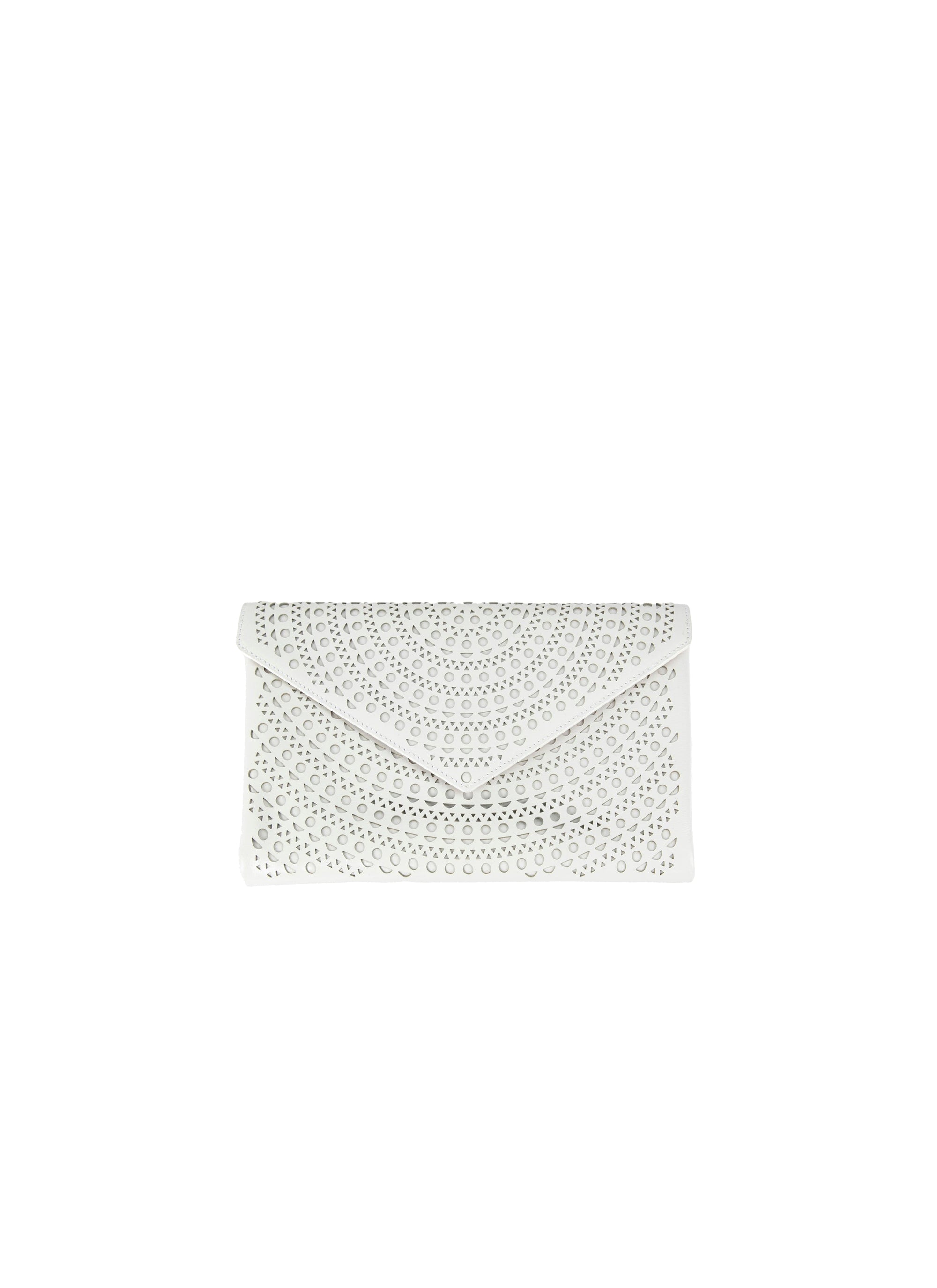 Sac Oum ajouré en cuir - Blanc Optique