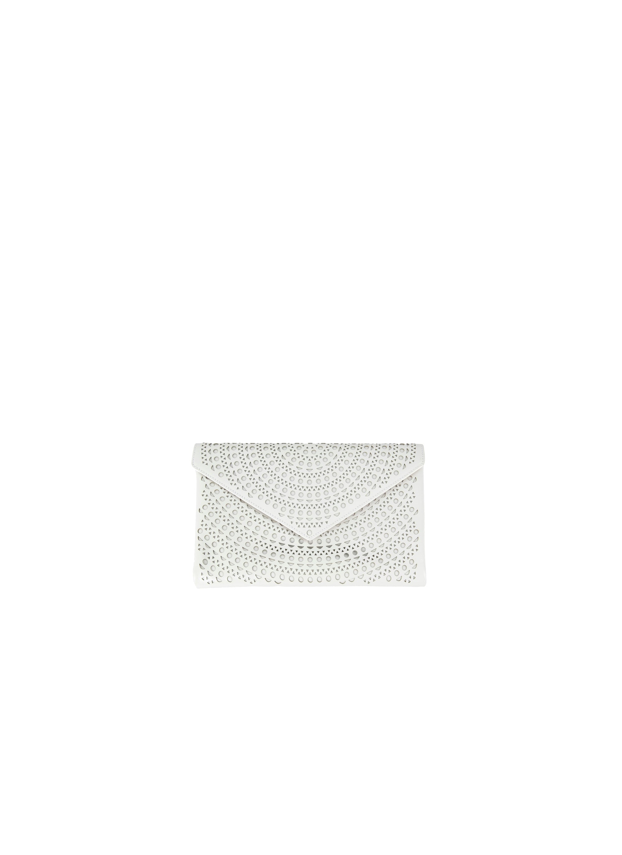 Sac Oum ajouré en cuir - Blanc Optique