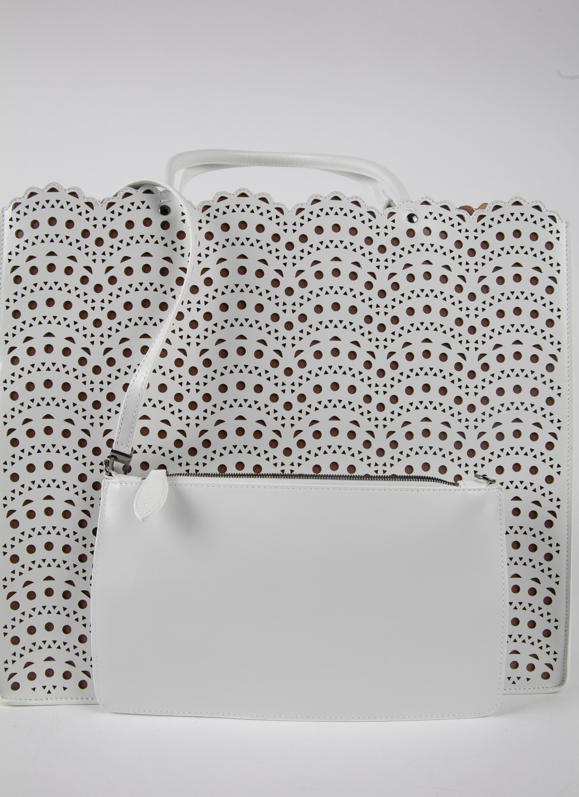 Garance 36 bag - White & Tobacco