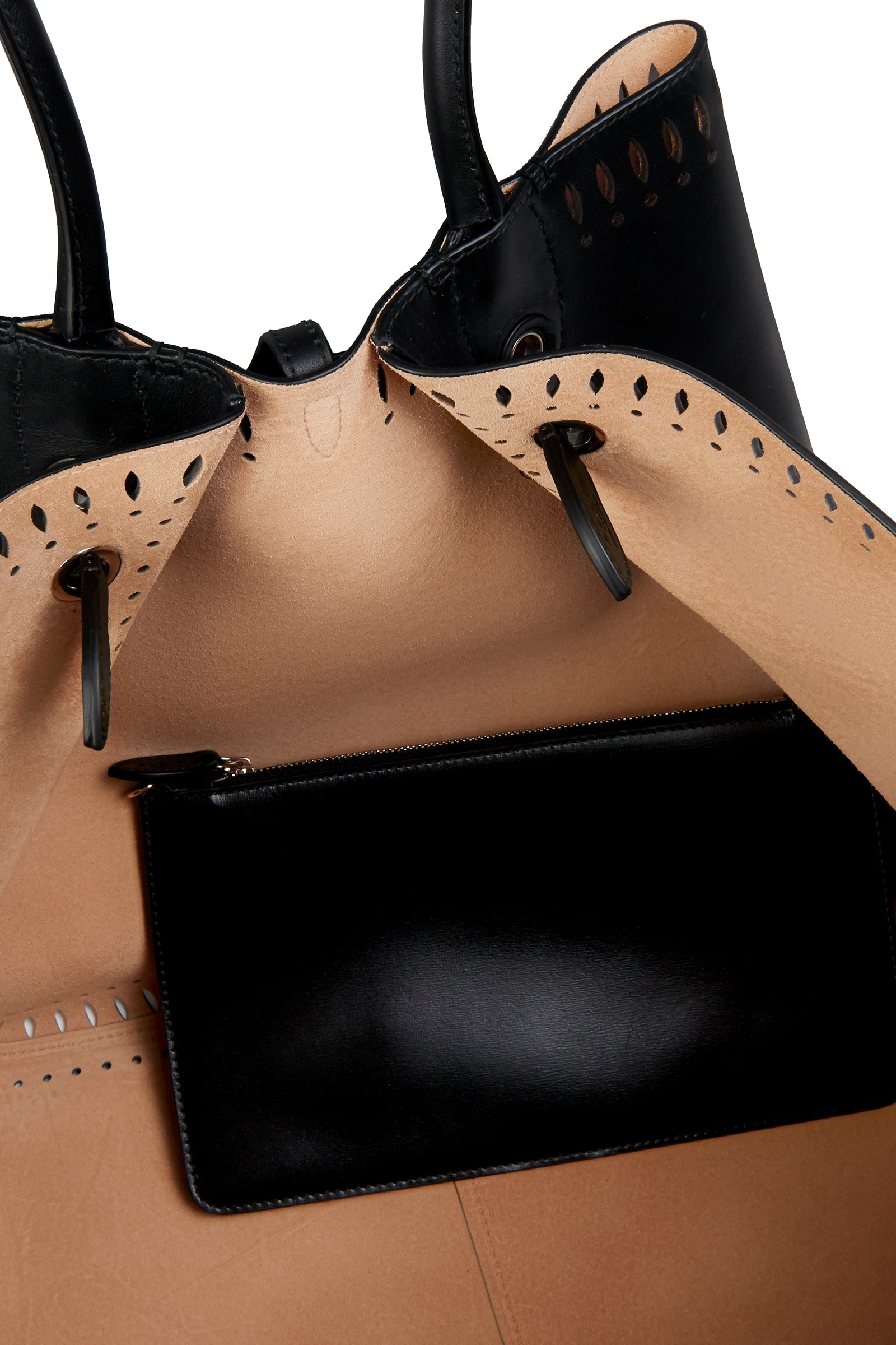 Sac porté épaule Angele 32 en cuir - Noir