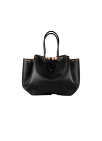 Sac porté épaule Angele 32 en cuir - Noir