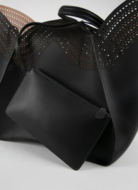 Lili 32 Leather Bag - Black