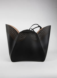 Lili 32 Leather Bag - Black